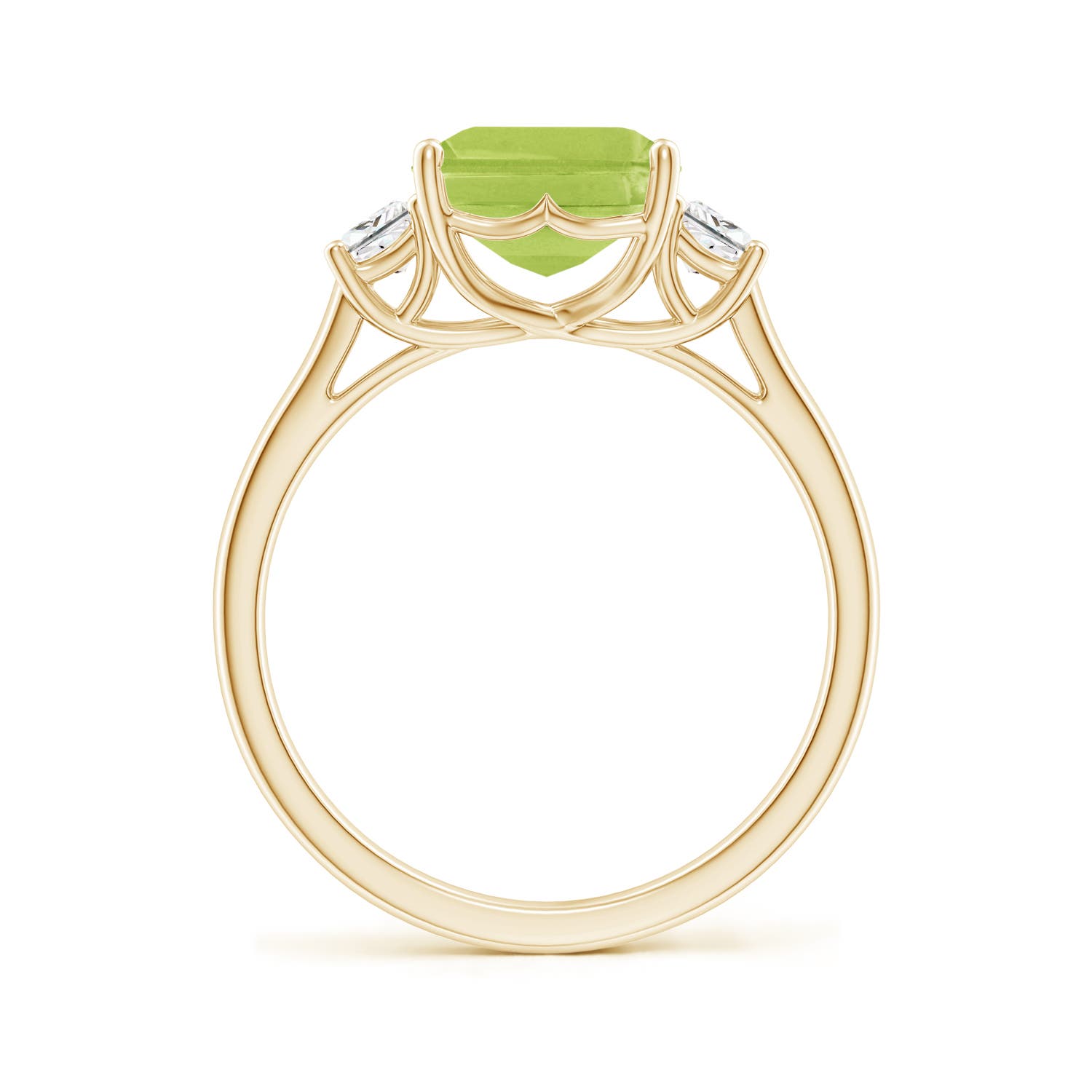 AA - Peridot / 3.62 CT / 14 KT Yellow Gold