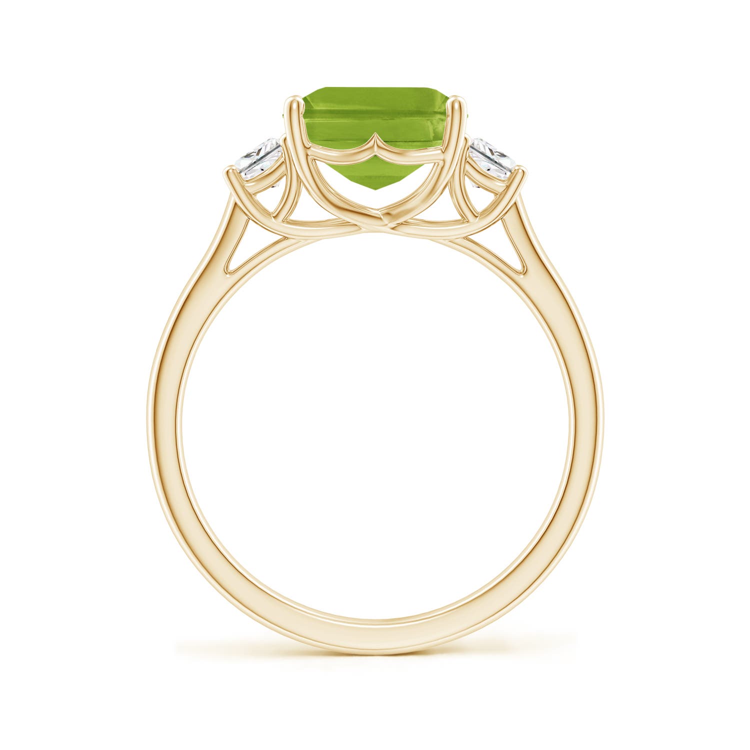 AAA - Peridot / 3.62 CT / 14 KT Yellow Gold