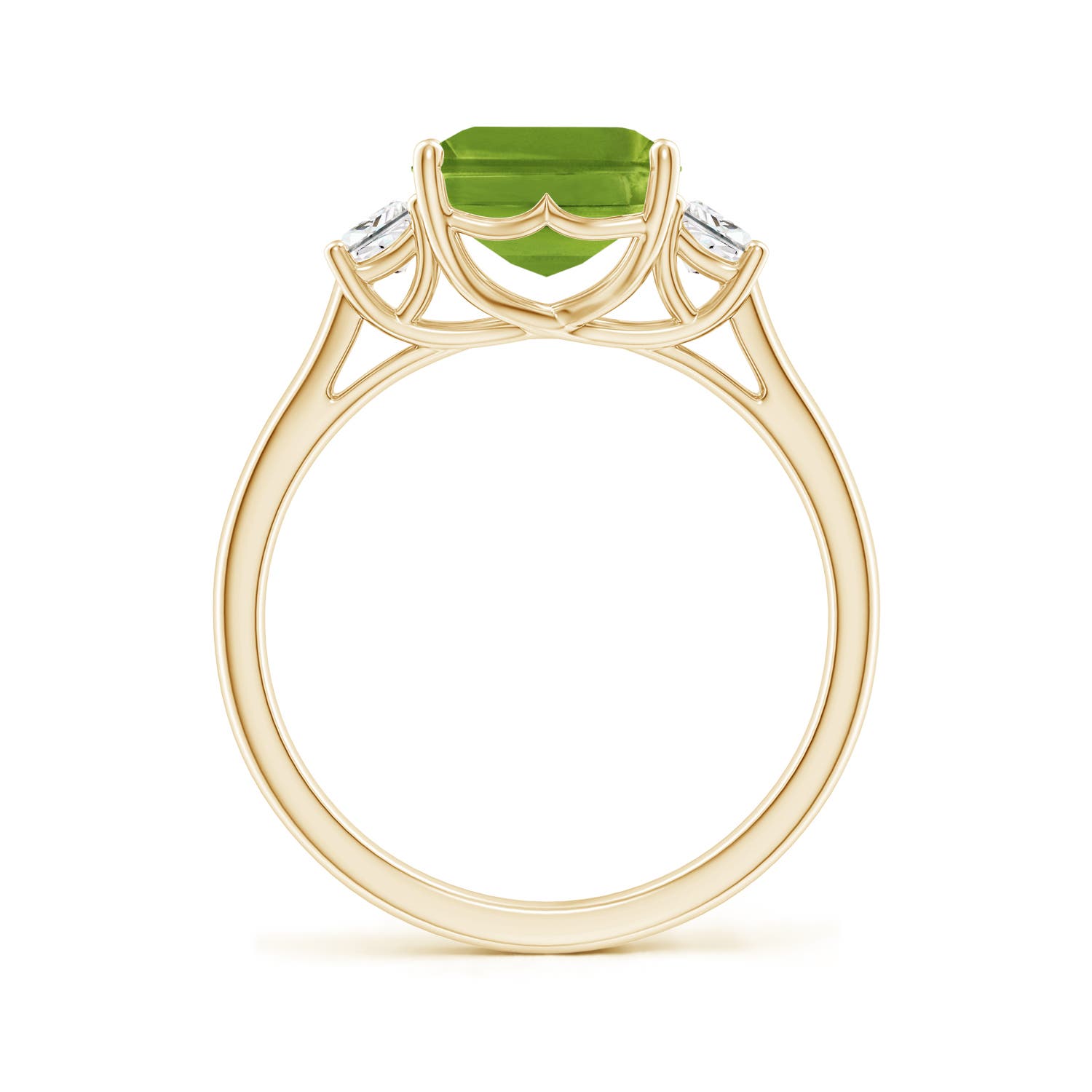 AAAA - Peridot / 3.62 CT / 14 KT Yellow Gold