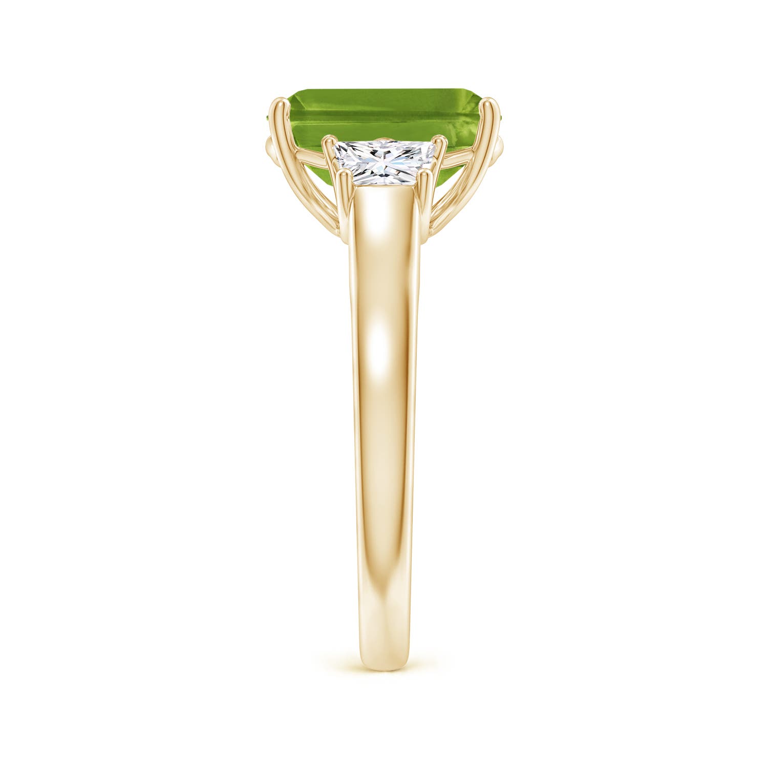 AAAA - Peridot / 3.62 CT / 14 KT Yellow Gold