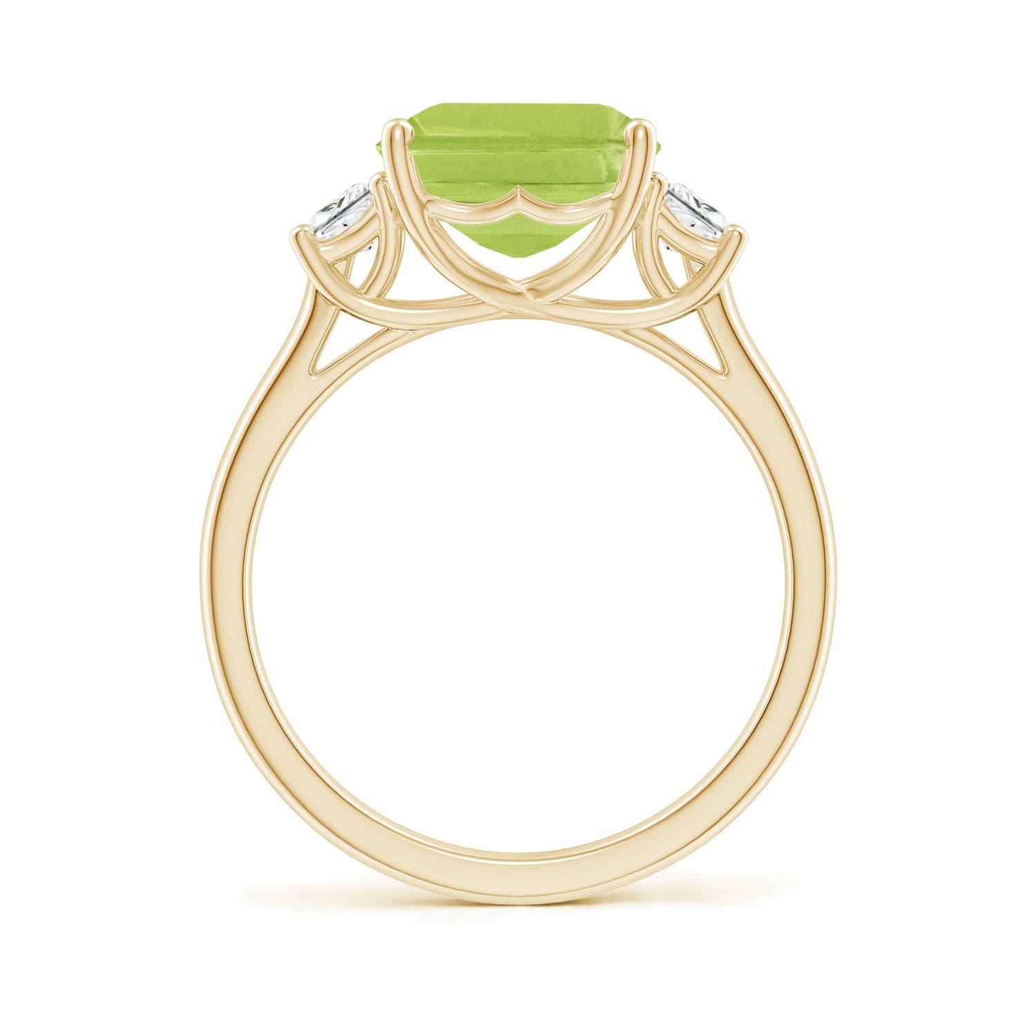 AA - Peridot / 4.12 CT / 14 KT Yellow Gold