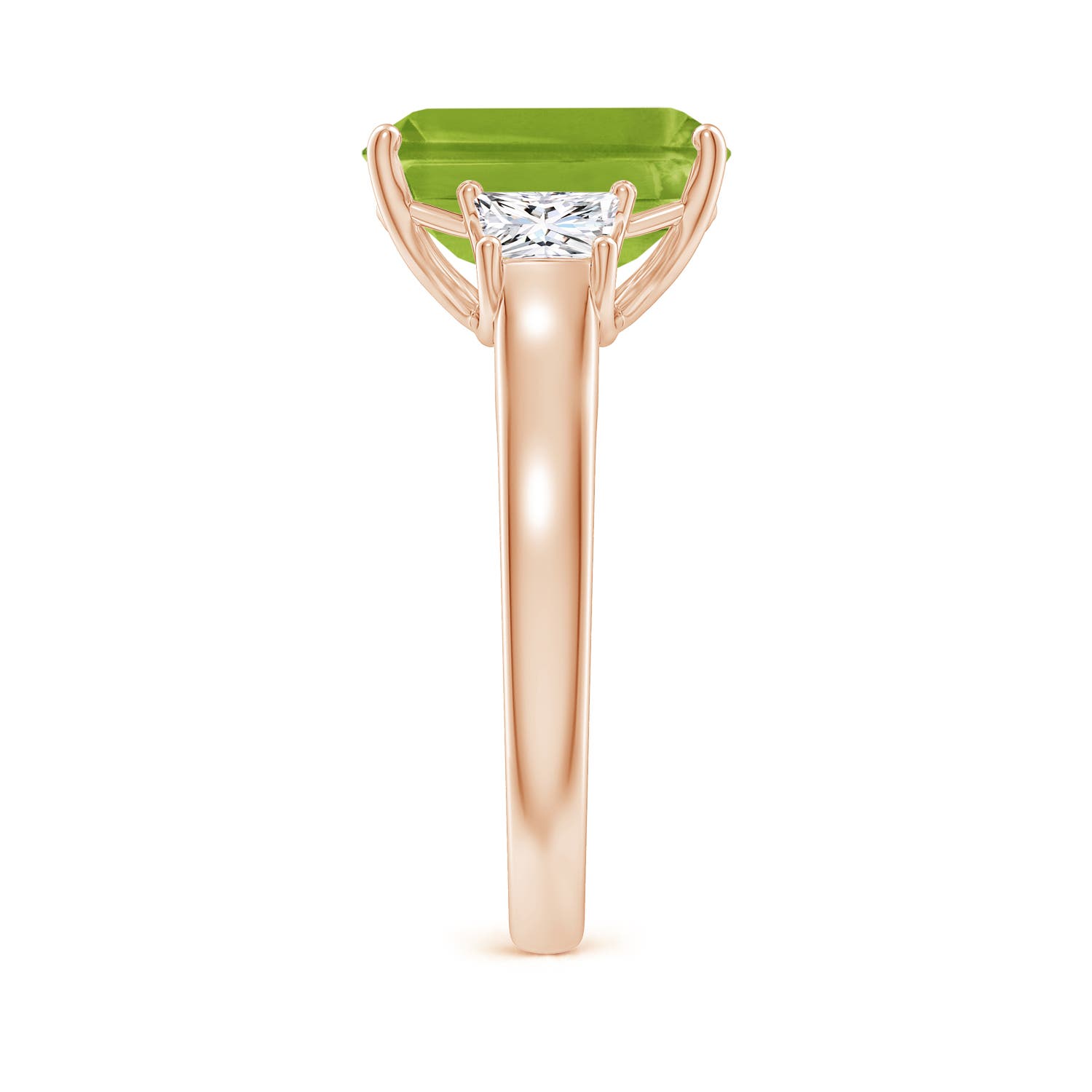 AAA - Peridot / 4.12 CT / 14 KT Rose Gold