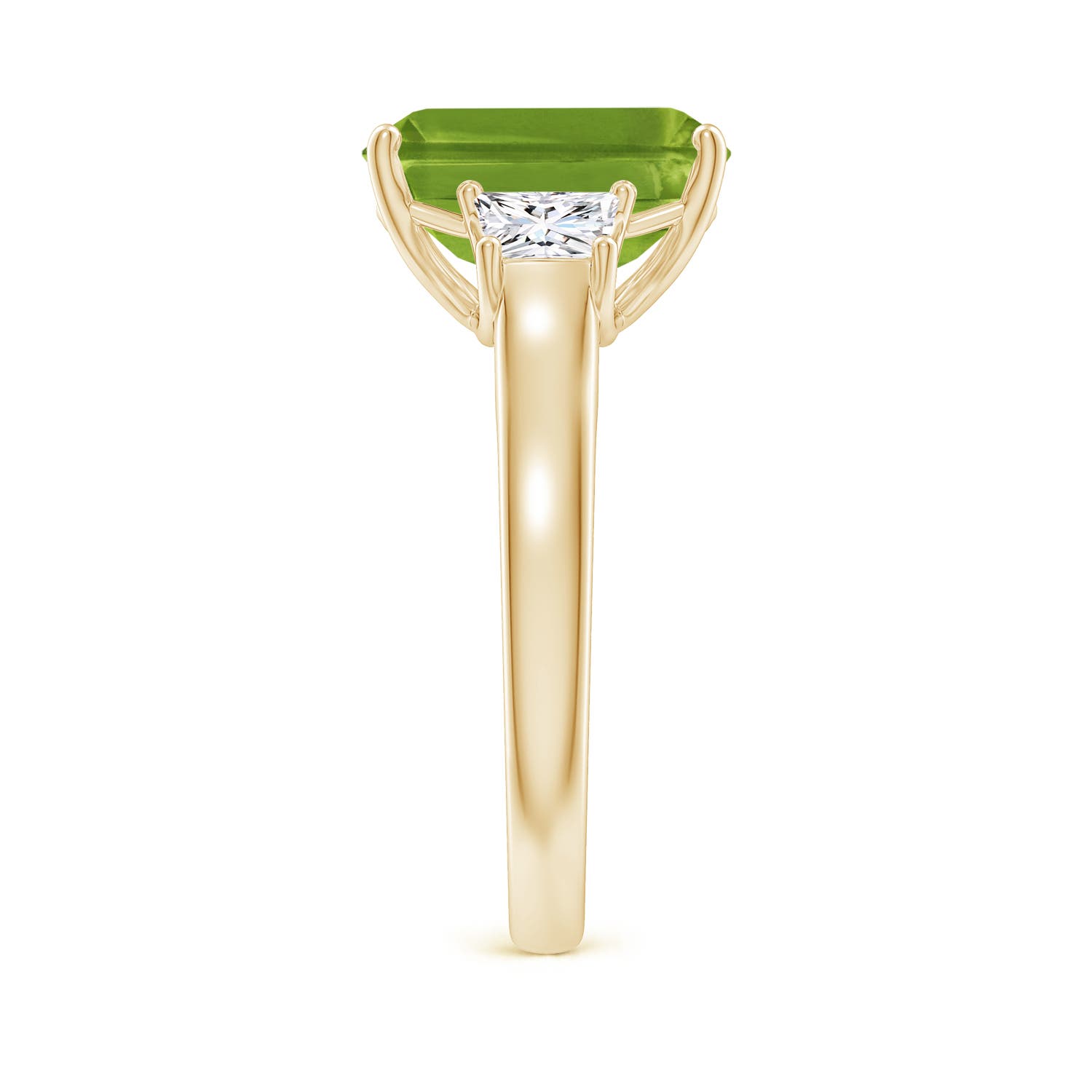 AAAA - Peridot / 4.12 CT / 14 KT Yellow Gold