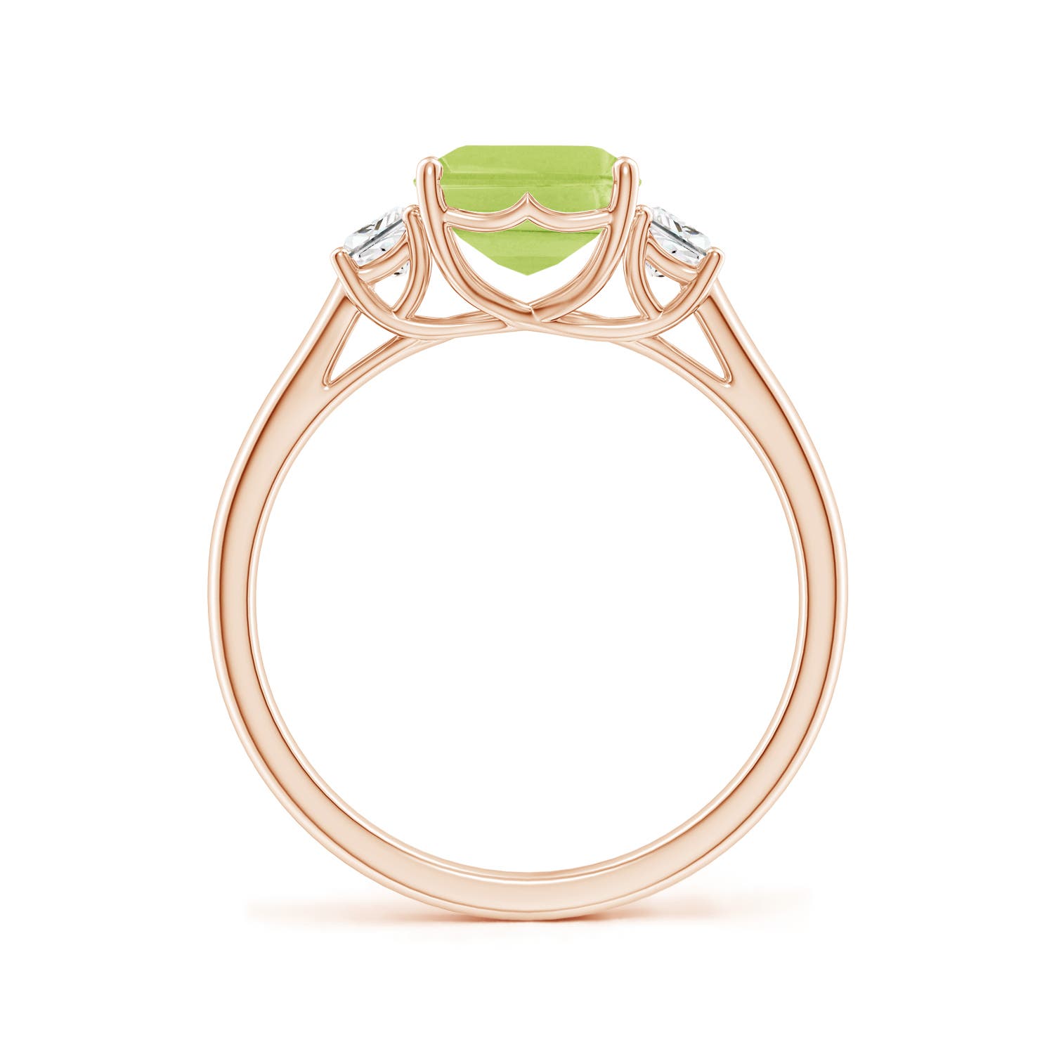 A - Peridot / 2.67 CT / 14 KT Rose Gold