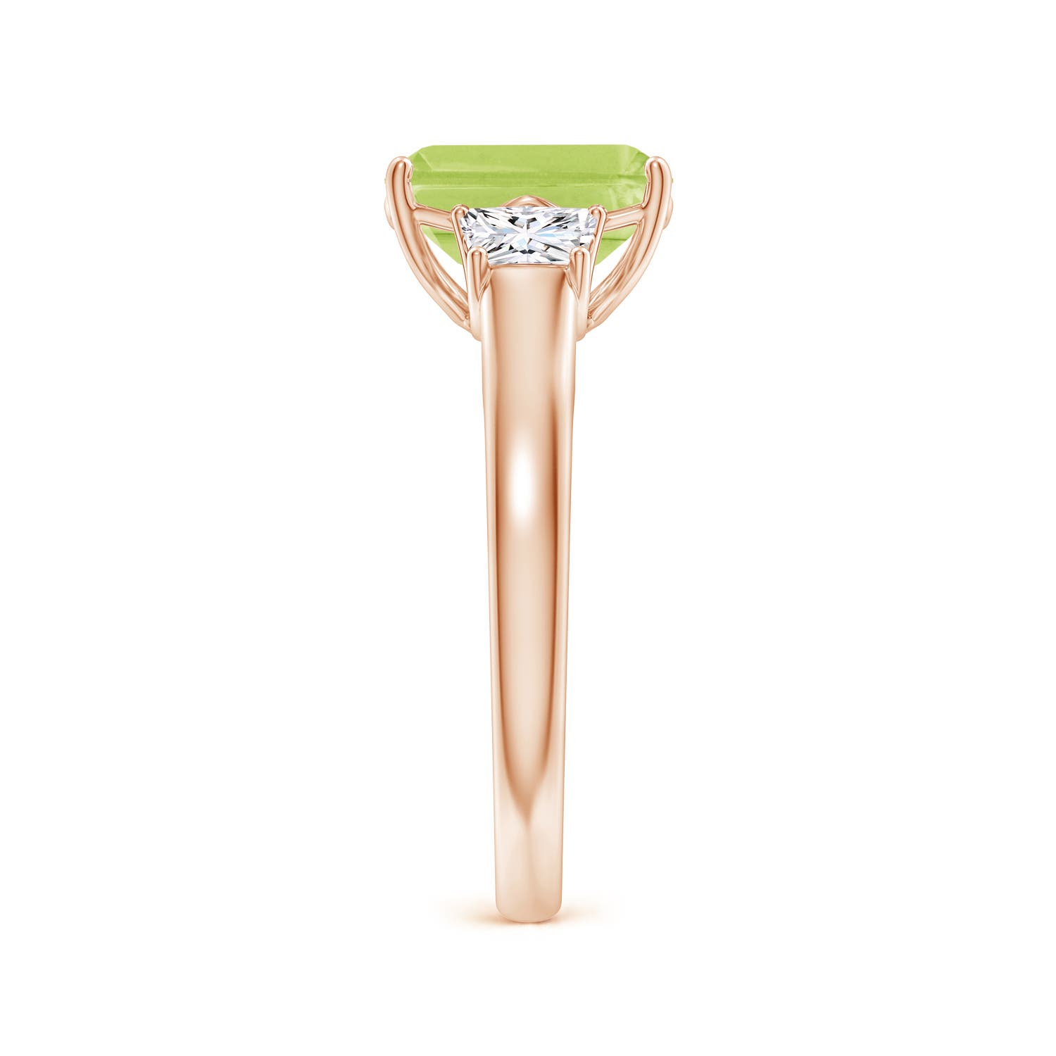 A - Peridot / 2.67 CT / 14 KT Rose Gold