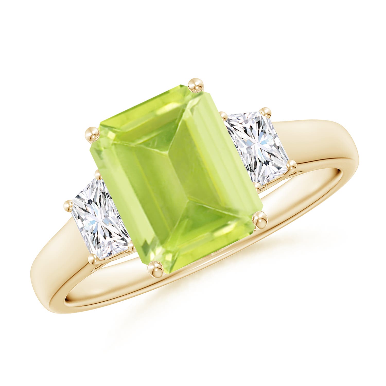 A - Peridot / 2.67 CT / 14 KT Yellow Gold