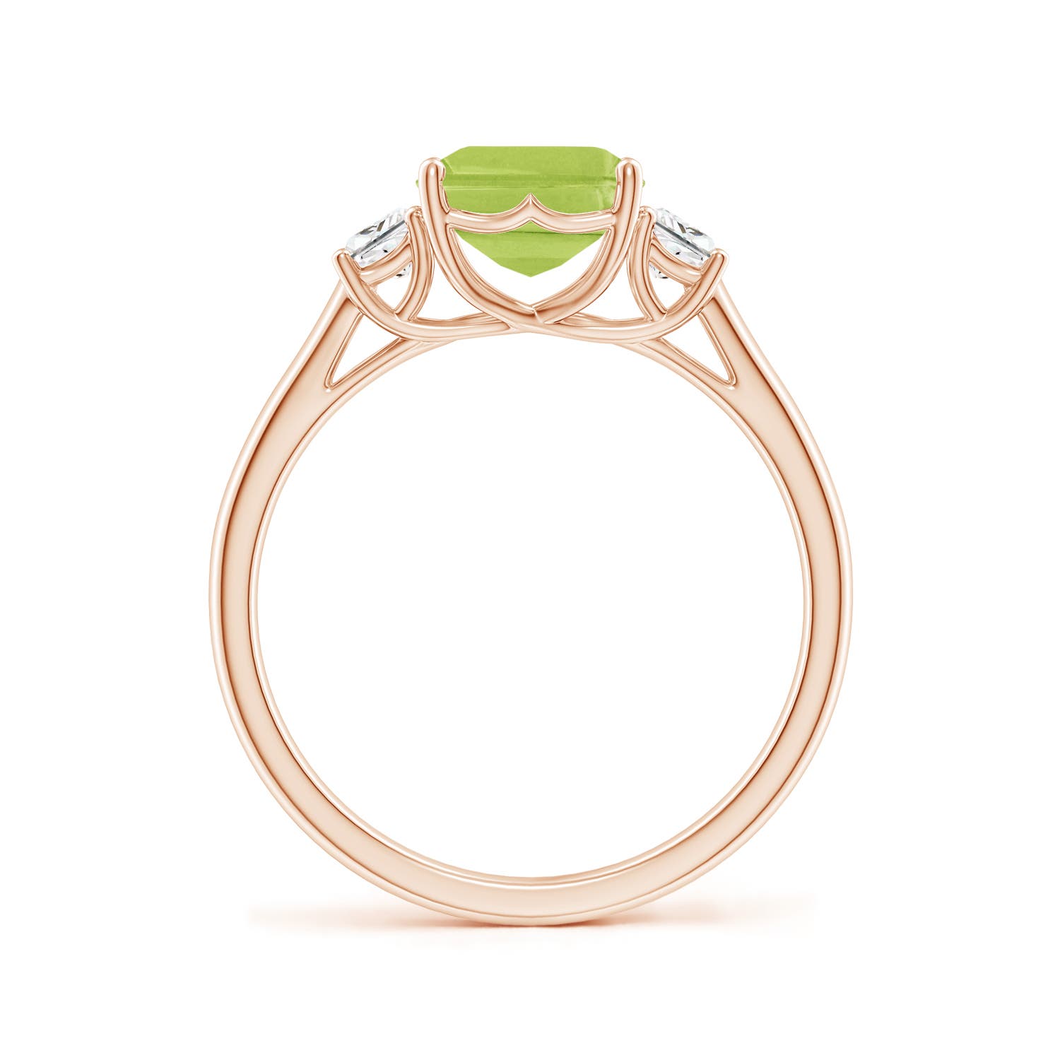 AA - Peridot / 2.67 CT / 14 KT Rose Gold