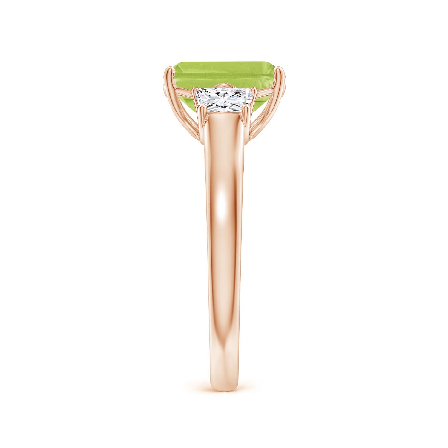 AA - Peridot / 2.67 CT / 14 KT Rose Gold