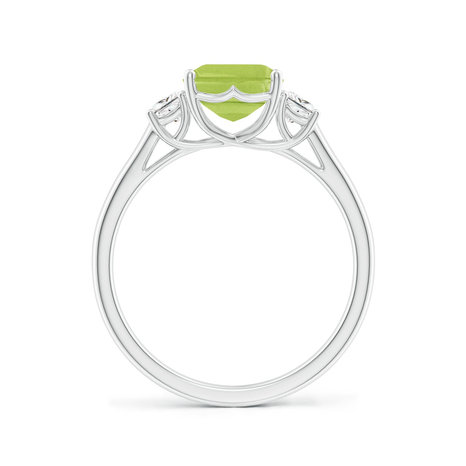 AA - Peridot / 2.67 CT / 14 KT White Gold