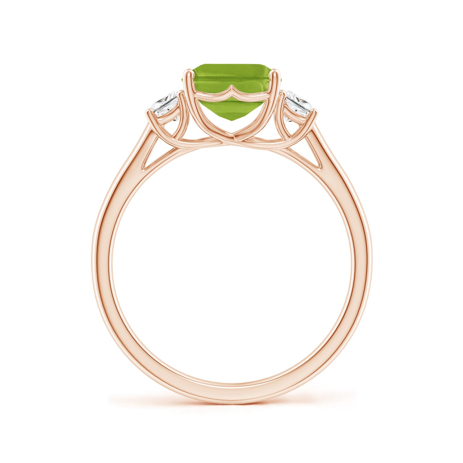 AAA - Peridot / 2.67 CT / 14 KT Rose Gold