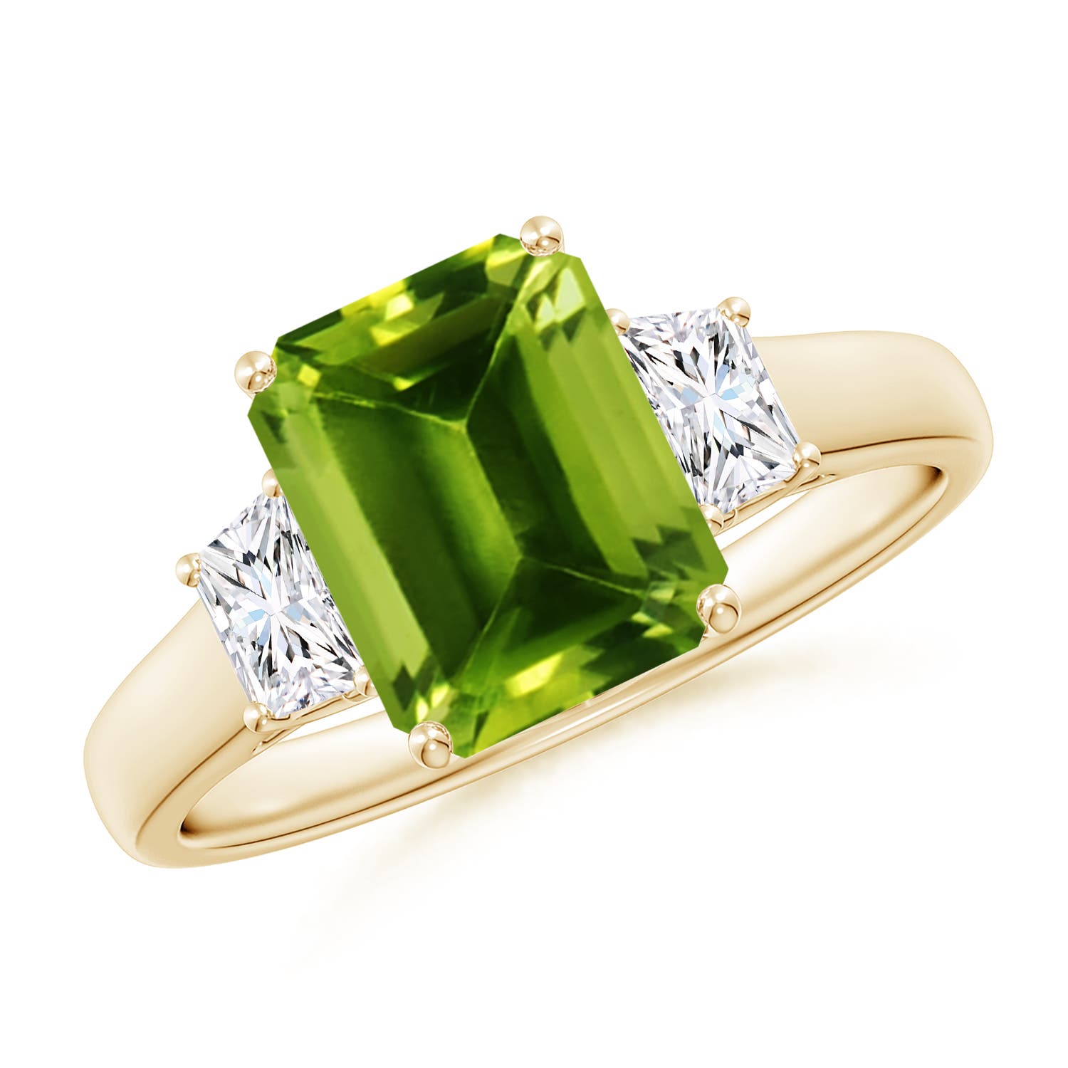 AAAA - Peridot / 2.67 CT / 14 KT Yellow Gold