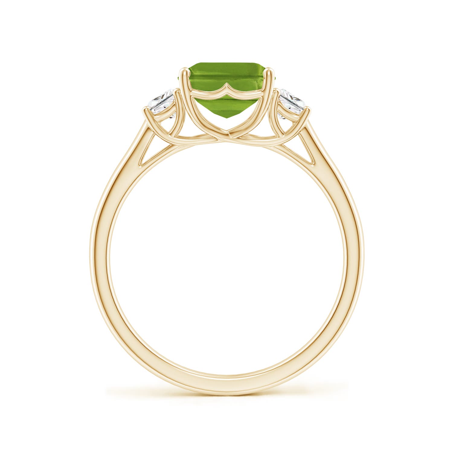 AAAA - Peridot / 2.67 CT / 14 KT Yellow Gold