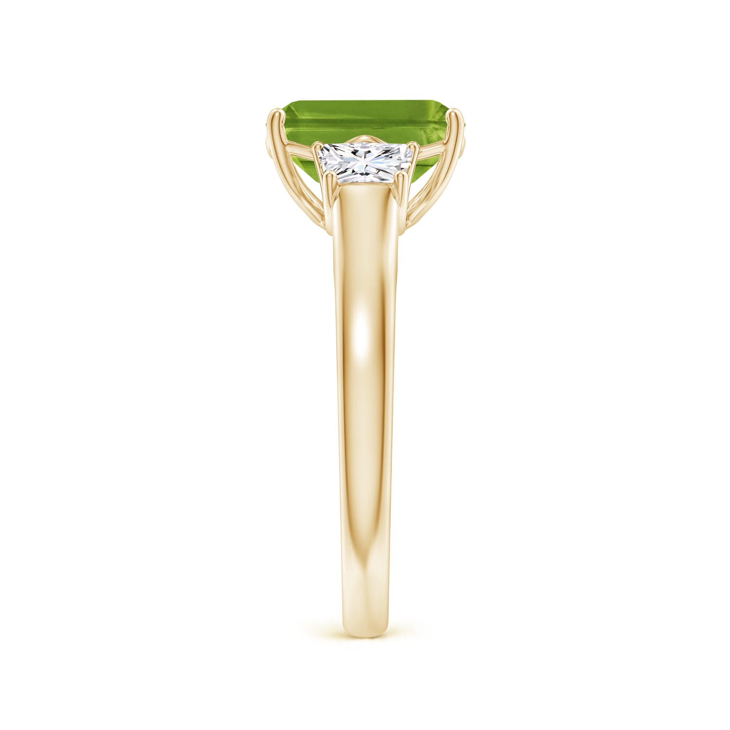 AAAA - Peridot / 2.67 CT / 14 KT Yellow Gold