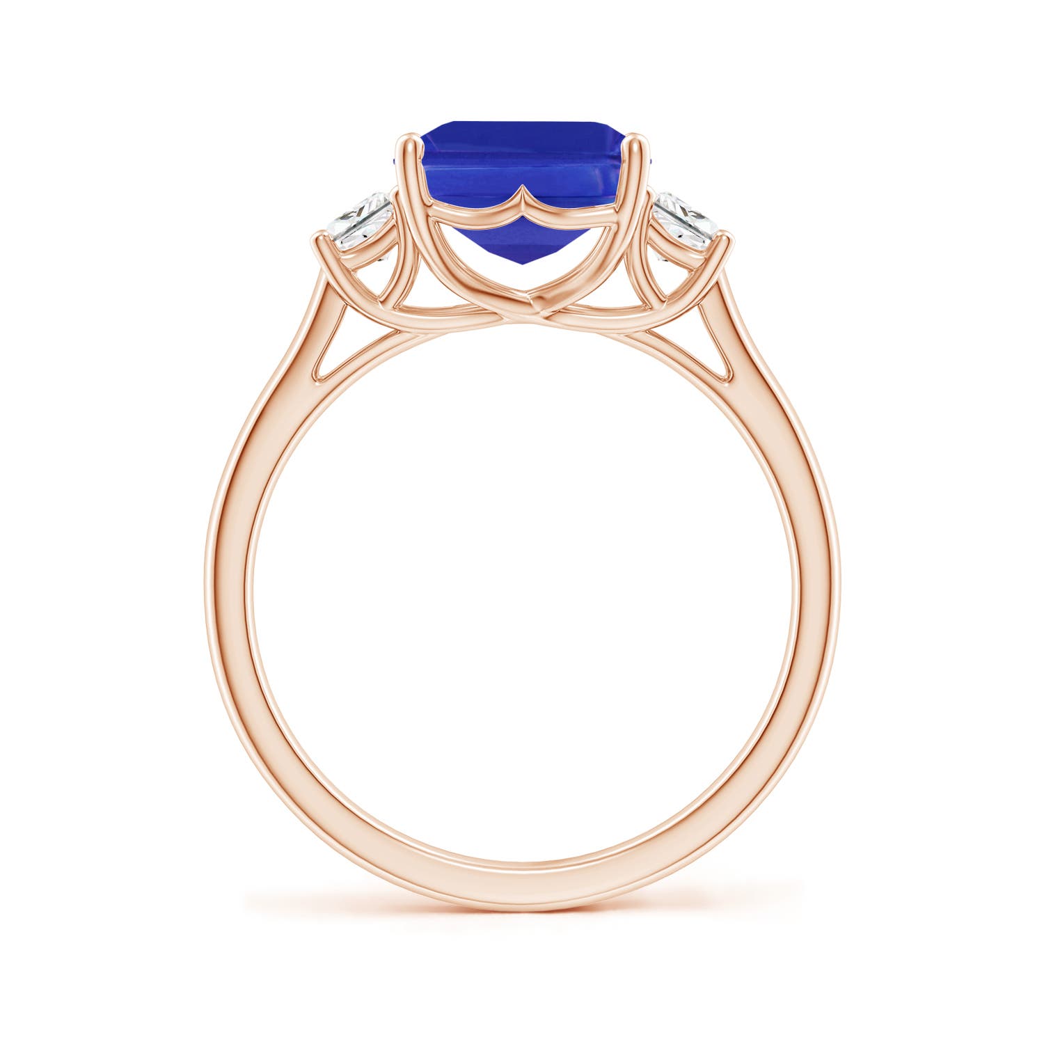 AAAA - Tanzanite / 3.47 CT / 14 KT Rose Gold