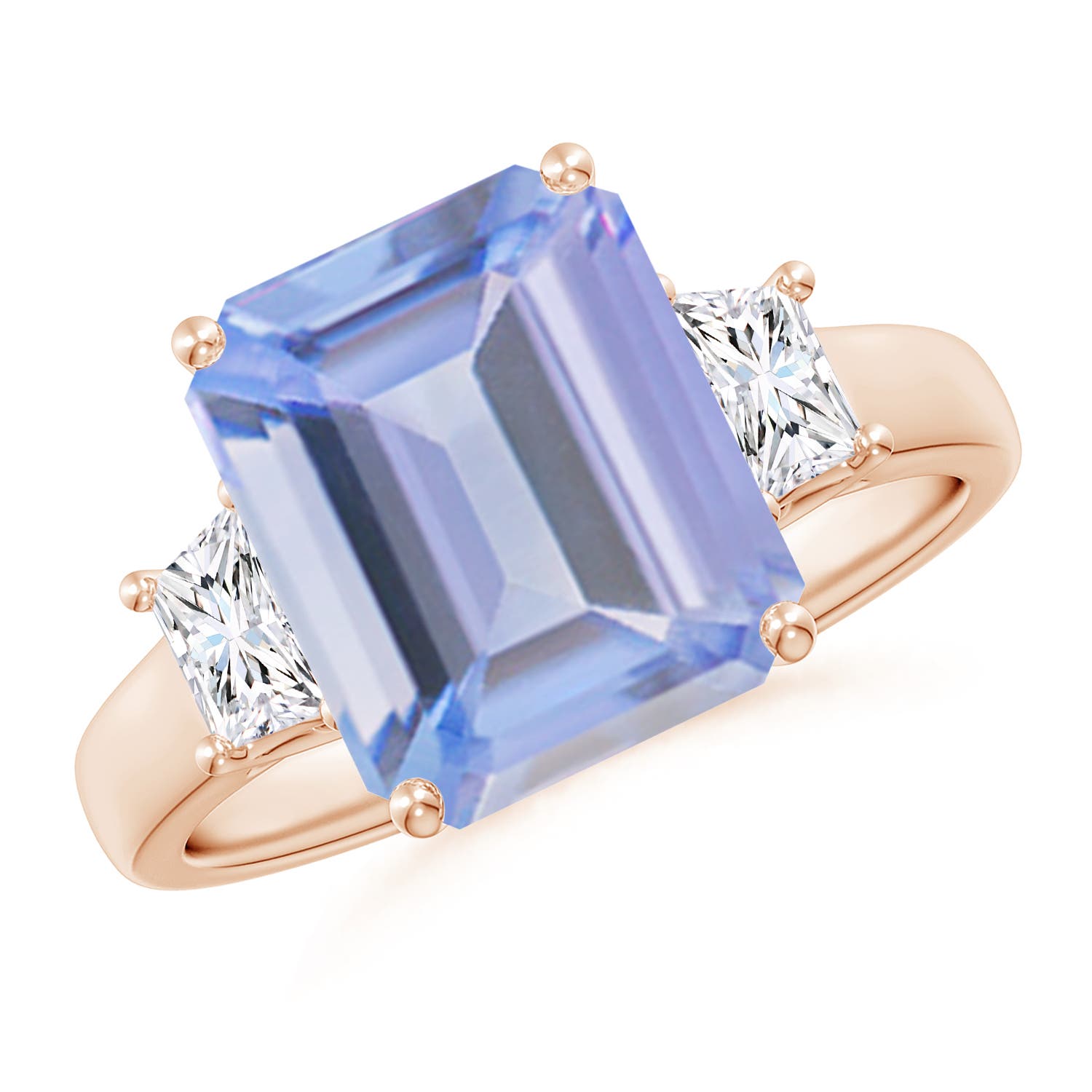 A - Tanzanite / 5.72 CT / 14 KT Rose Gold