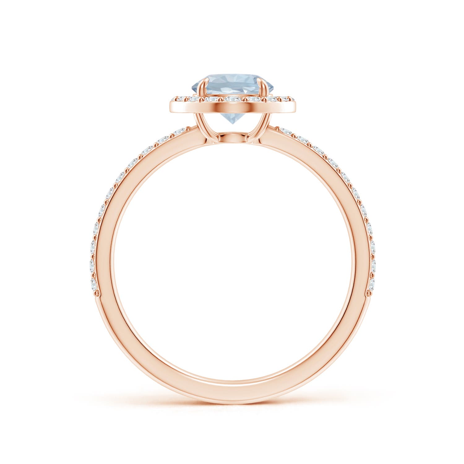 A - Aquamarine / 1.01 CT / 14 KT Rose Gold