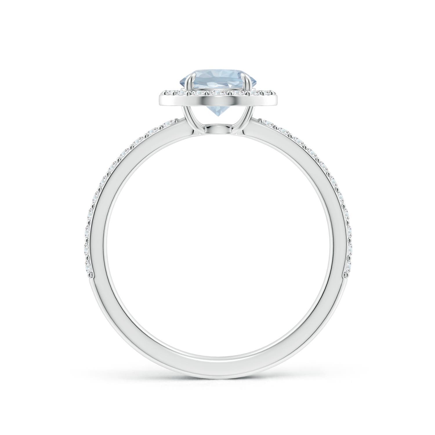 A - Aquamarine / 1.01 CT / 14 KT White Gold