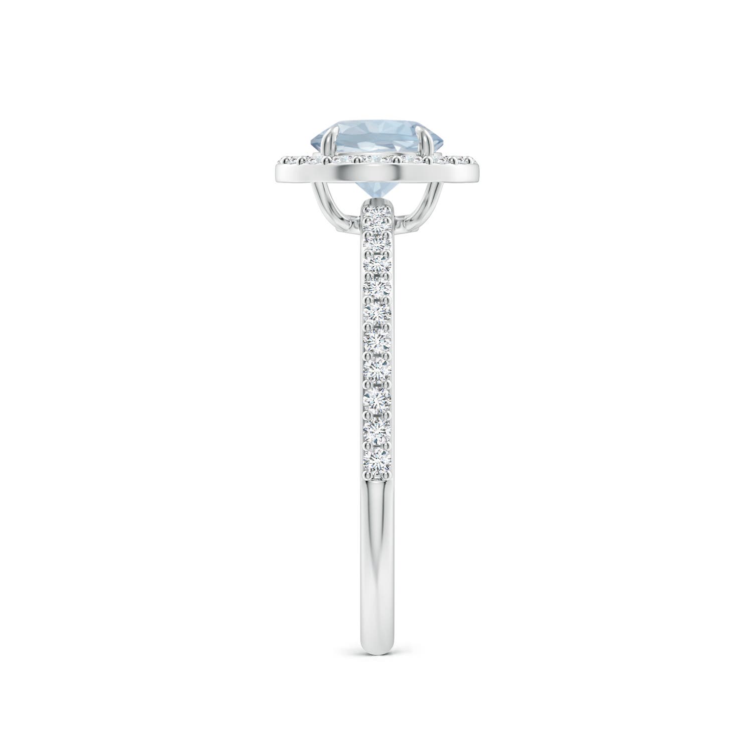 A - Aquamarine / 1.01 CT / 14 KT White Gold