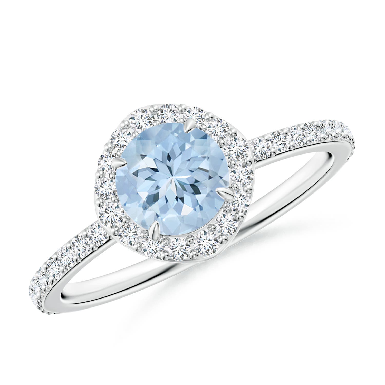 AA - Aquamarine / 1.01 CT / 14 KT White Gold