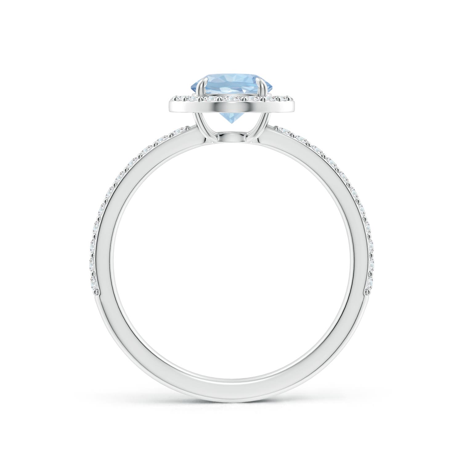 AA - Aquamarine / 1.01 CT / 14 KT White Gold