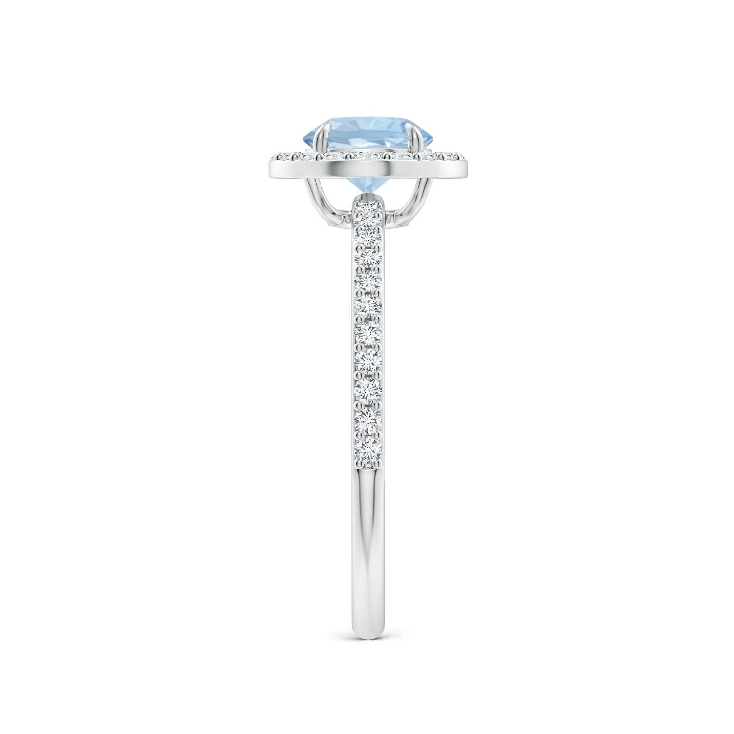 AA - Aquamarine / 1.01 CT / 14 KT White Gold