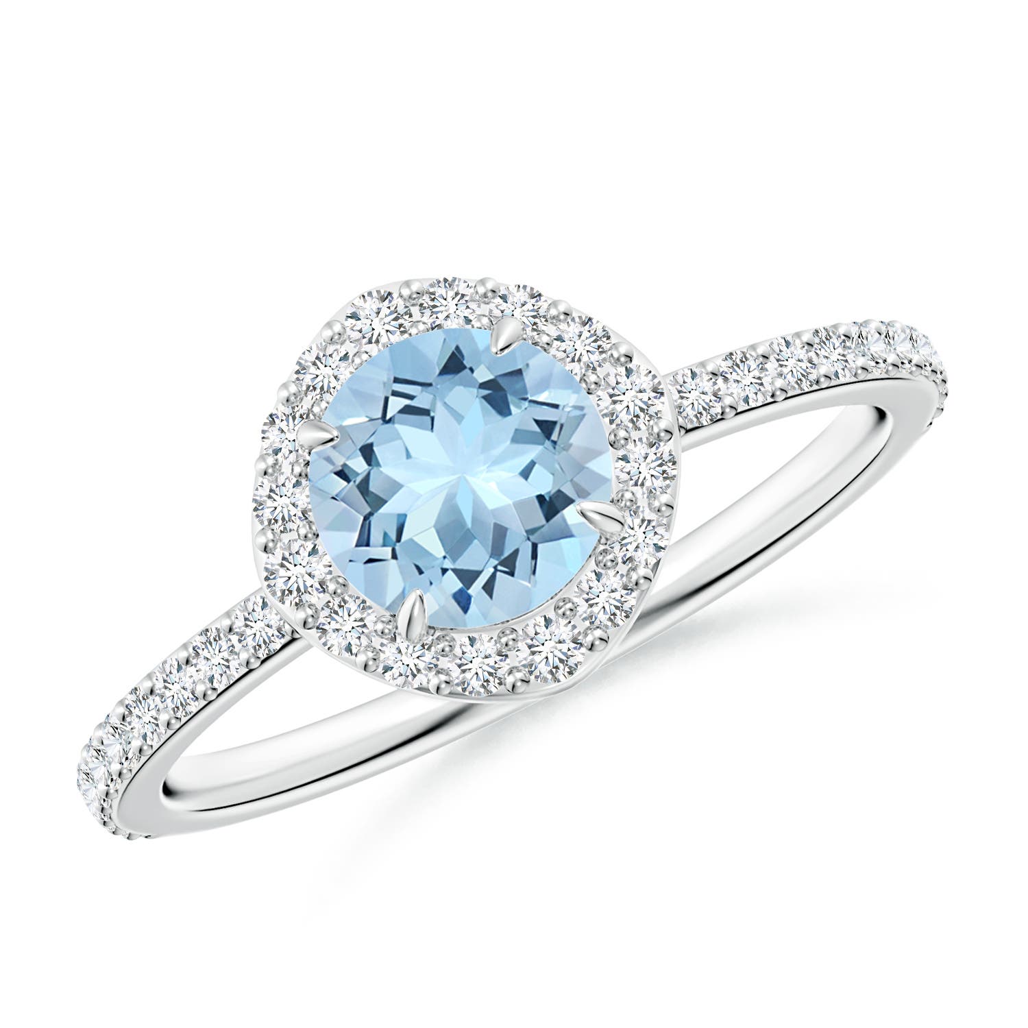 AAA - Aquamarine / 1.01 CT / 14 KT White Gold