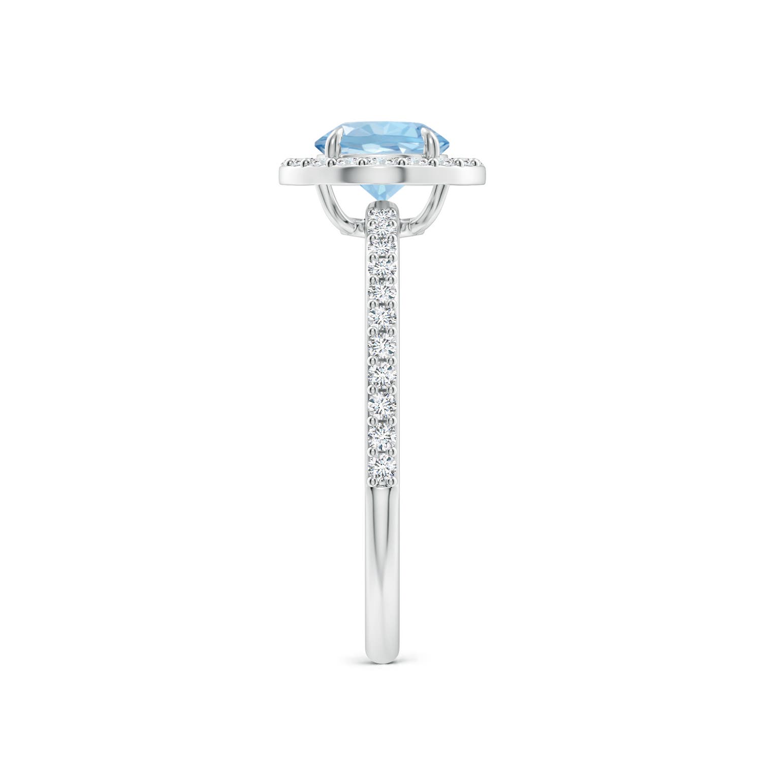 AAA - Aquamarine / 1.01 CT / 14 KT White Gold