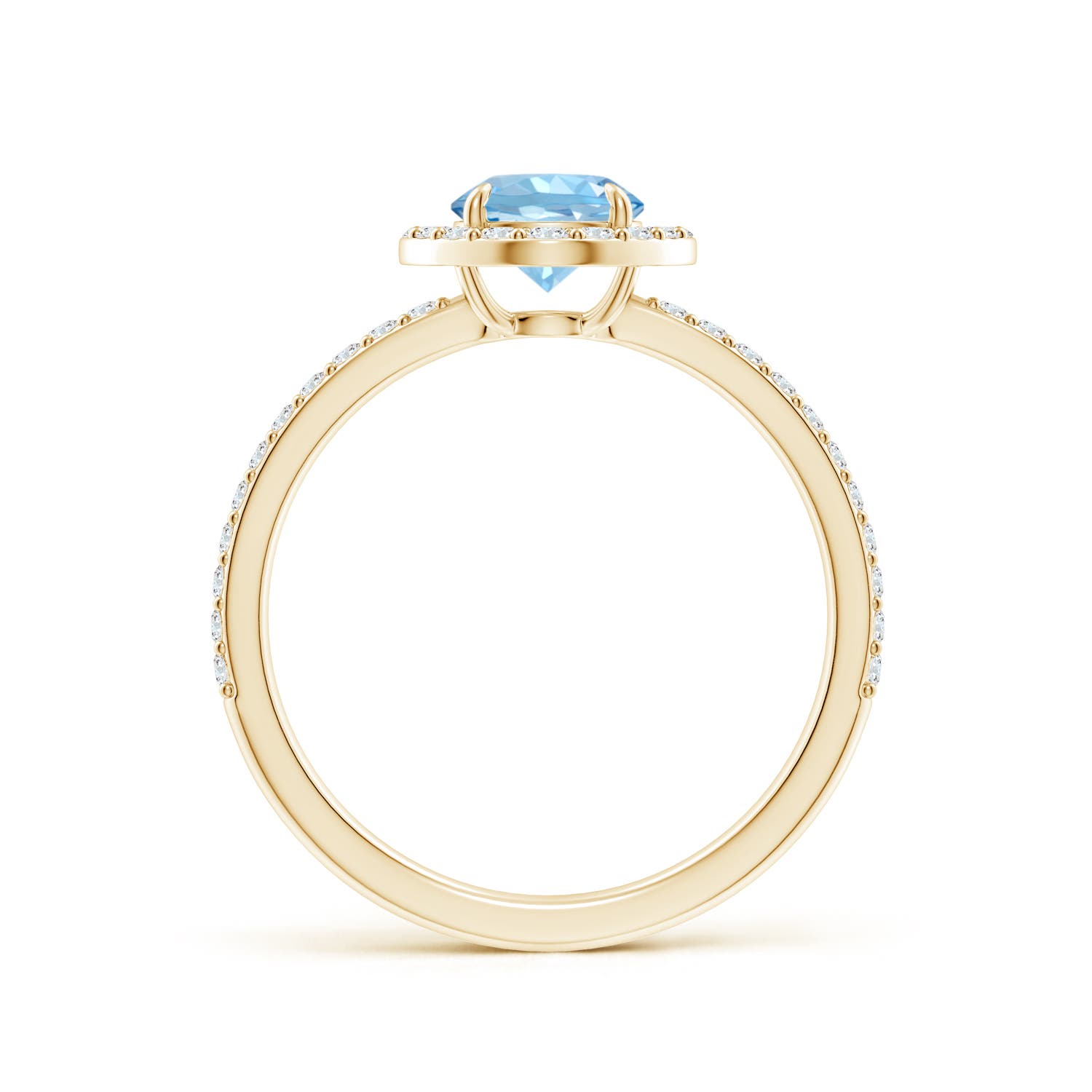 AAAA - Aquamarine / 1.01 CT / 14 KT Yellow Gold