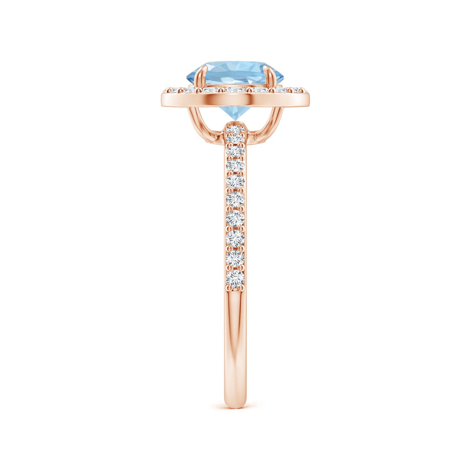 AAA - Aquamarine / 1.52 CT / 14 KT Rose Gold