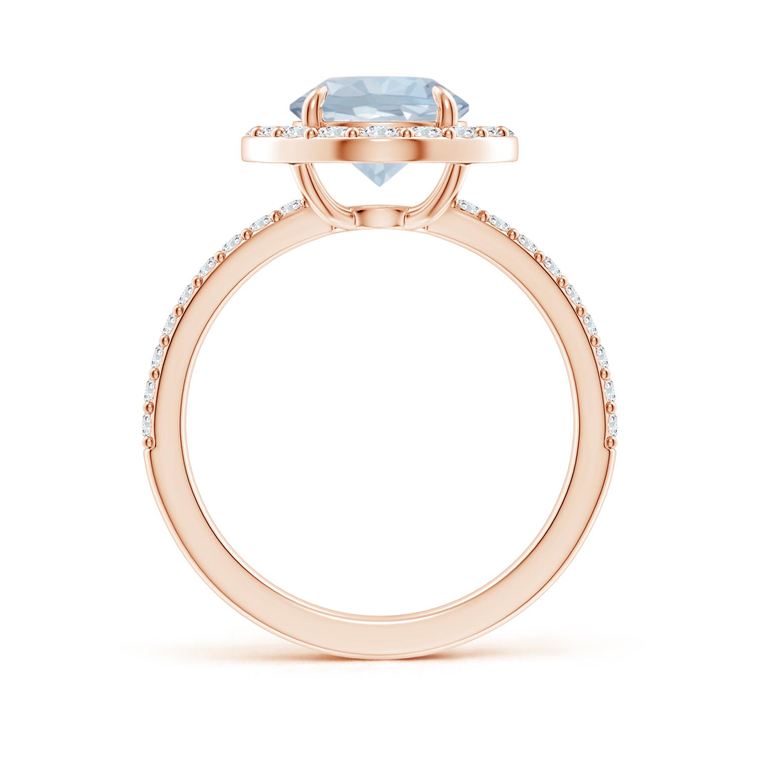 A - Aquamarine / 2.12 CT / 14 KT Rose Gold