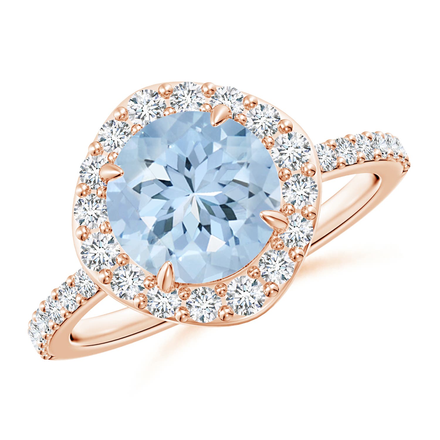 AA - Aquamarine / 2.12 CT / 14 KT Rose Gold