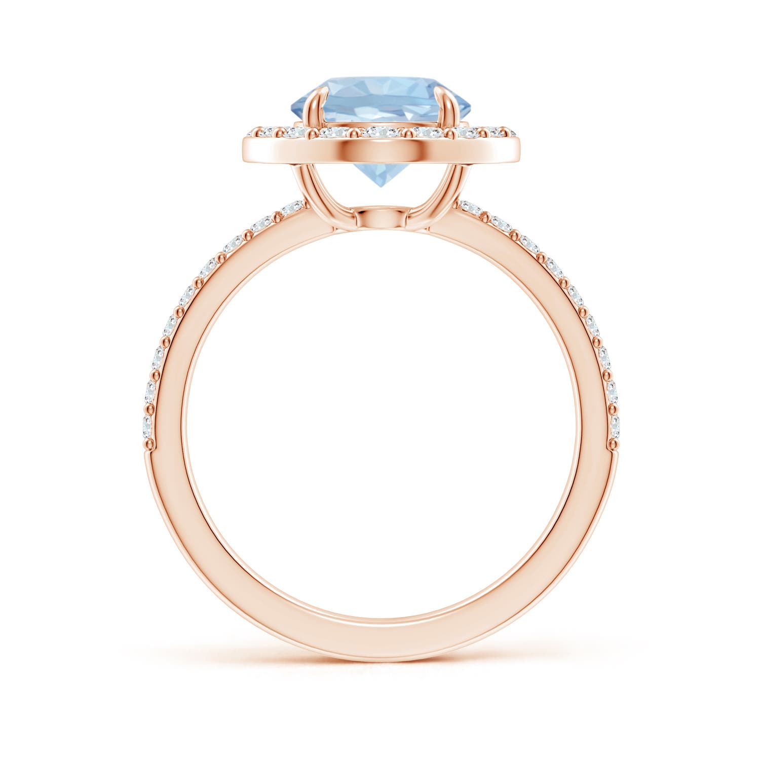 AA - Aquamarine / 2.12 CT / 14 KT Rose Gold