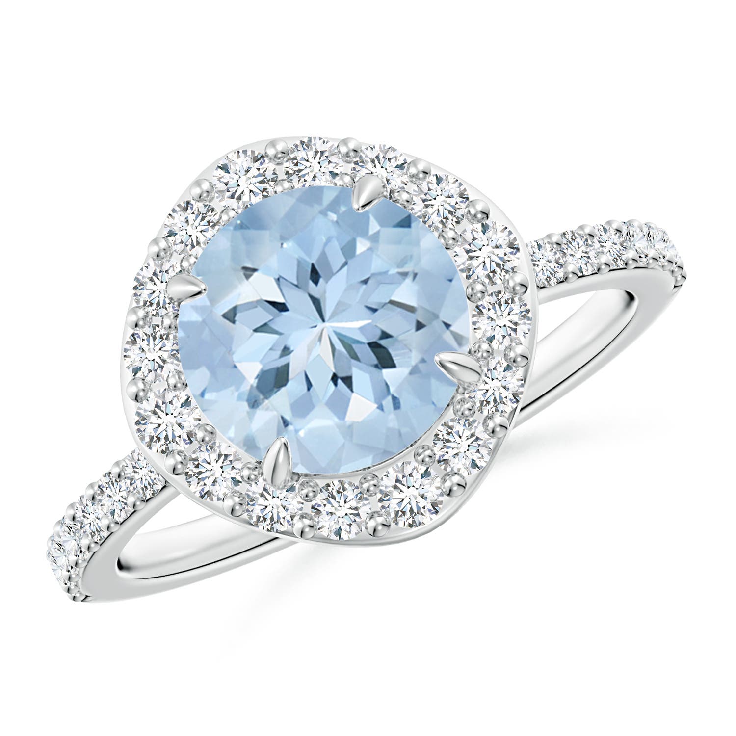 AA - Aquamarine / 2.12 CT / 14 KT White Gold