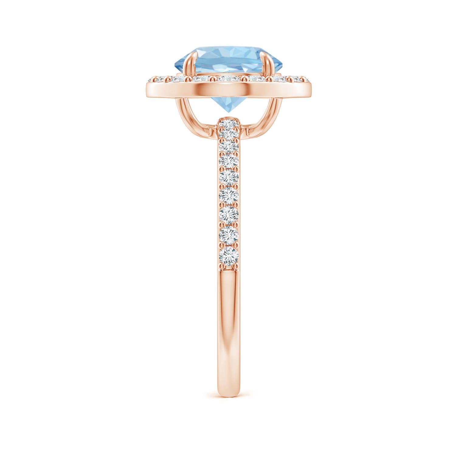 AAA - Aquamarine / 2.12 CT / 14 KT Rose Gold