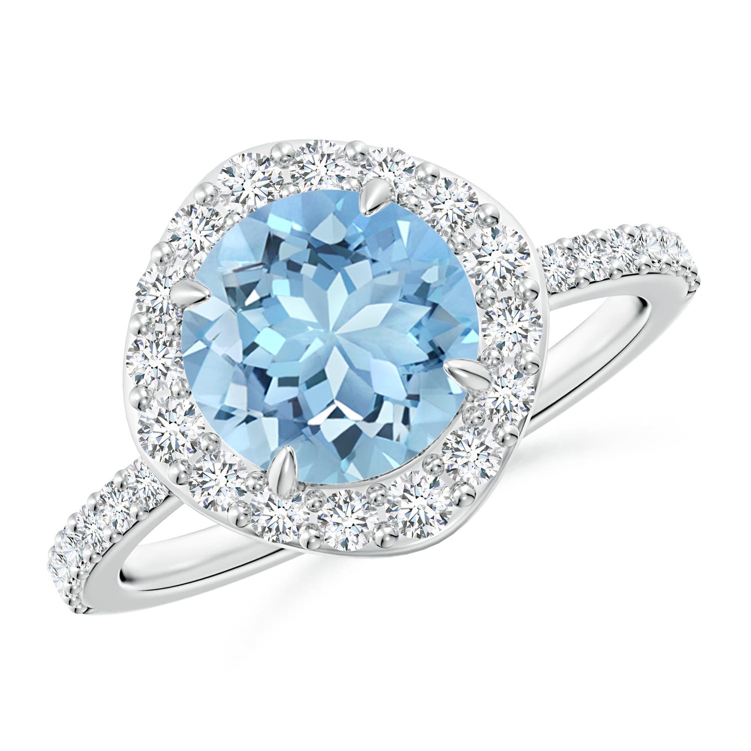 AAAA - Aquamarine / 2.12 CT / 14 KT White Gold