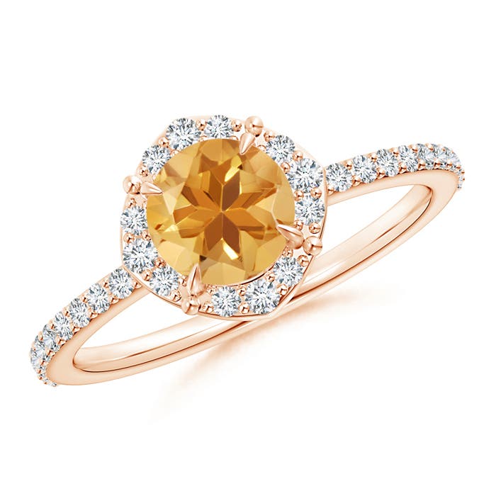 A - Citrine / 0.99 CT / 14 KT Rose Gold