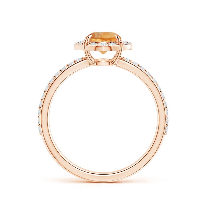 AA - Citrine / 0.99 CT / 14 KT Rose Gold