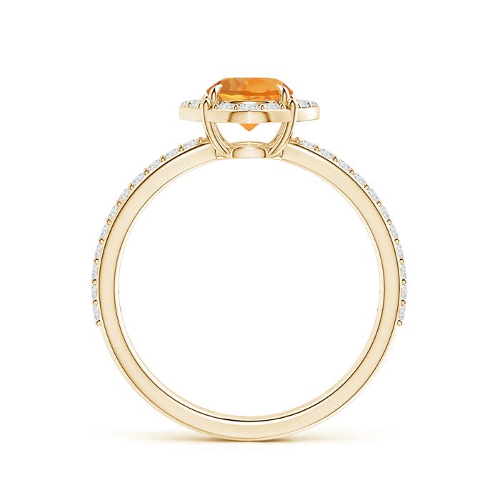 AAA - Citrine / 0.99 CT / 14 KT Yellow Gold