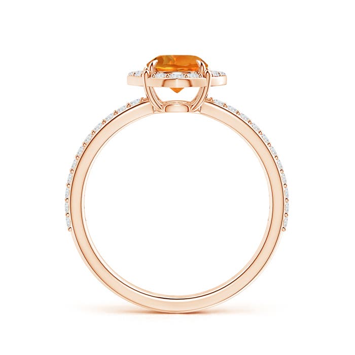 AAAA - Citrine / 0.99 CT / 14 KT Rose Gold