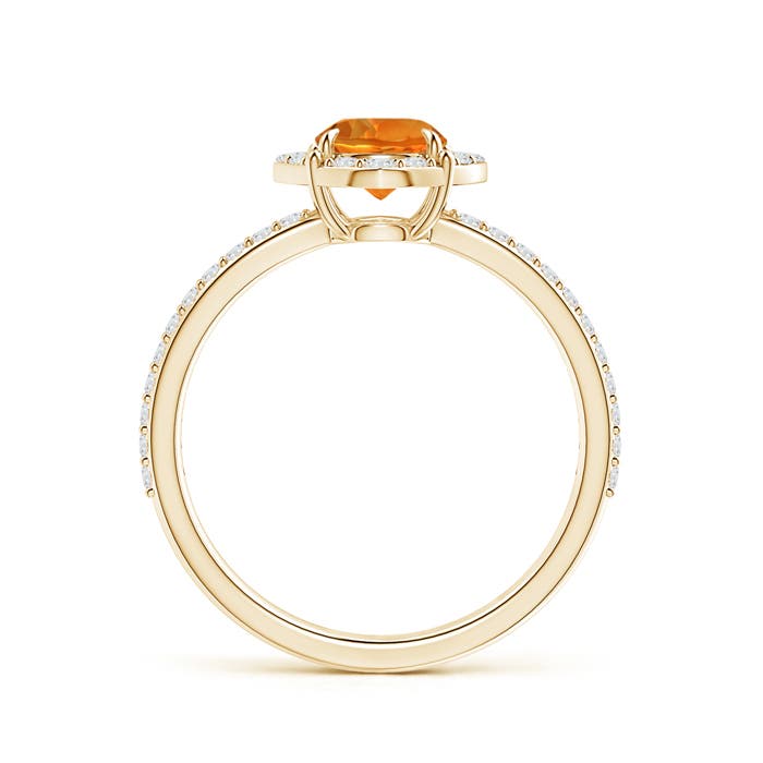 AAAA - Citrine / 0.99 CT / 14 KT Yellow Gold