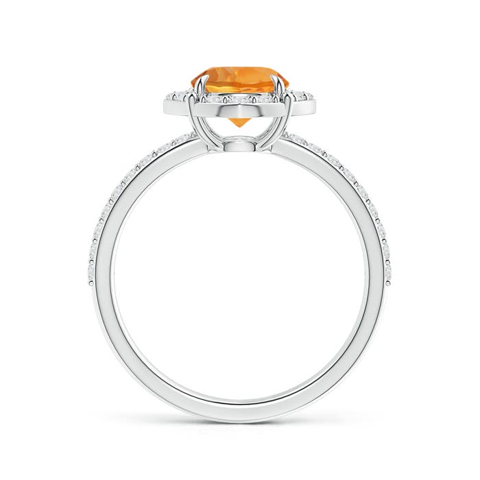 AAA - Citrine / 1.65 CT / 14 KT White Gold