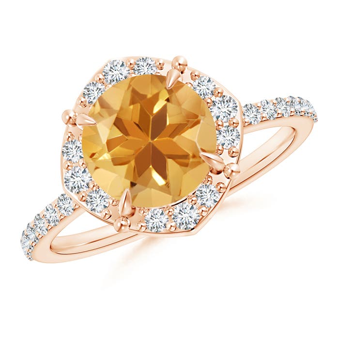 A - Citrine / 2.22 CT / 14 KT Rose Gold