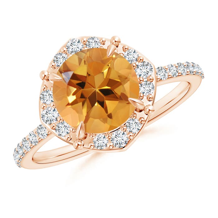 AA - Citrine / 2.22 CT / 14 KT Rose Gold