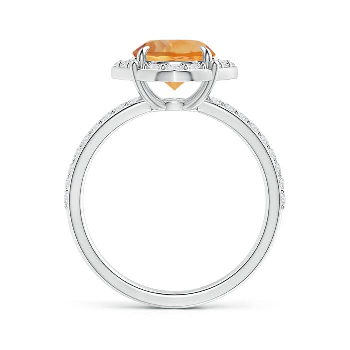 AA - Citrine / 2.22 CT / 14 KT White Gold