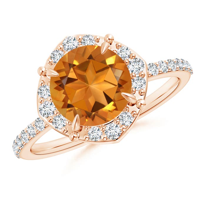 AAA - Citrine / 2.22 CT / 14 KT Rose Gold