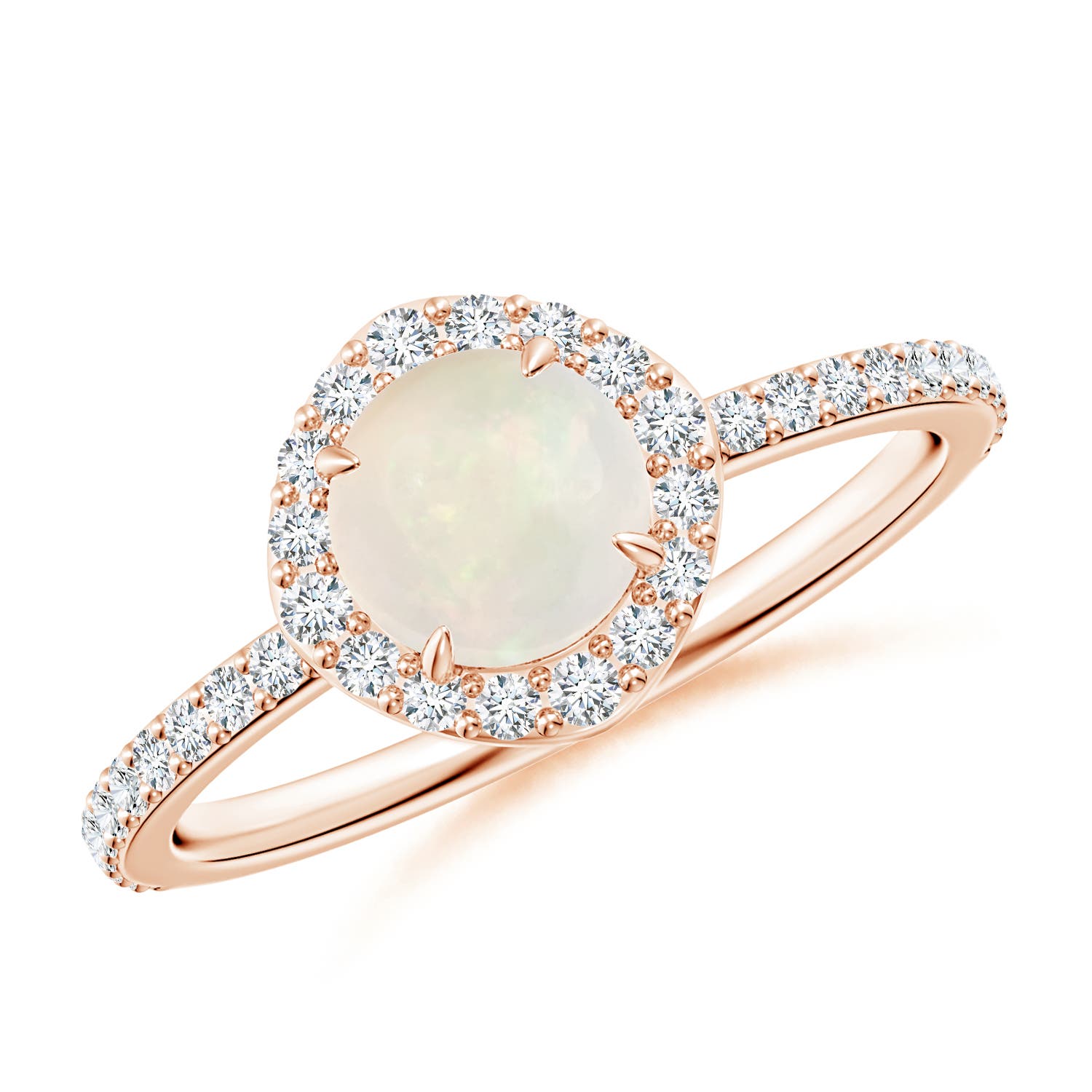 A - Opal / 0.79 CT / 14 KT Rose Gold