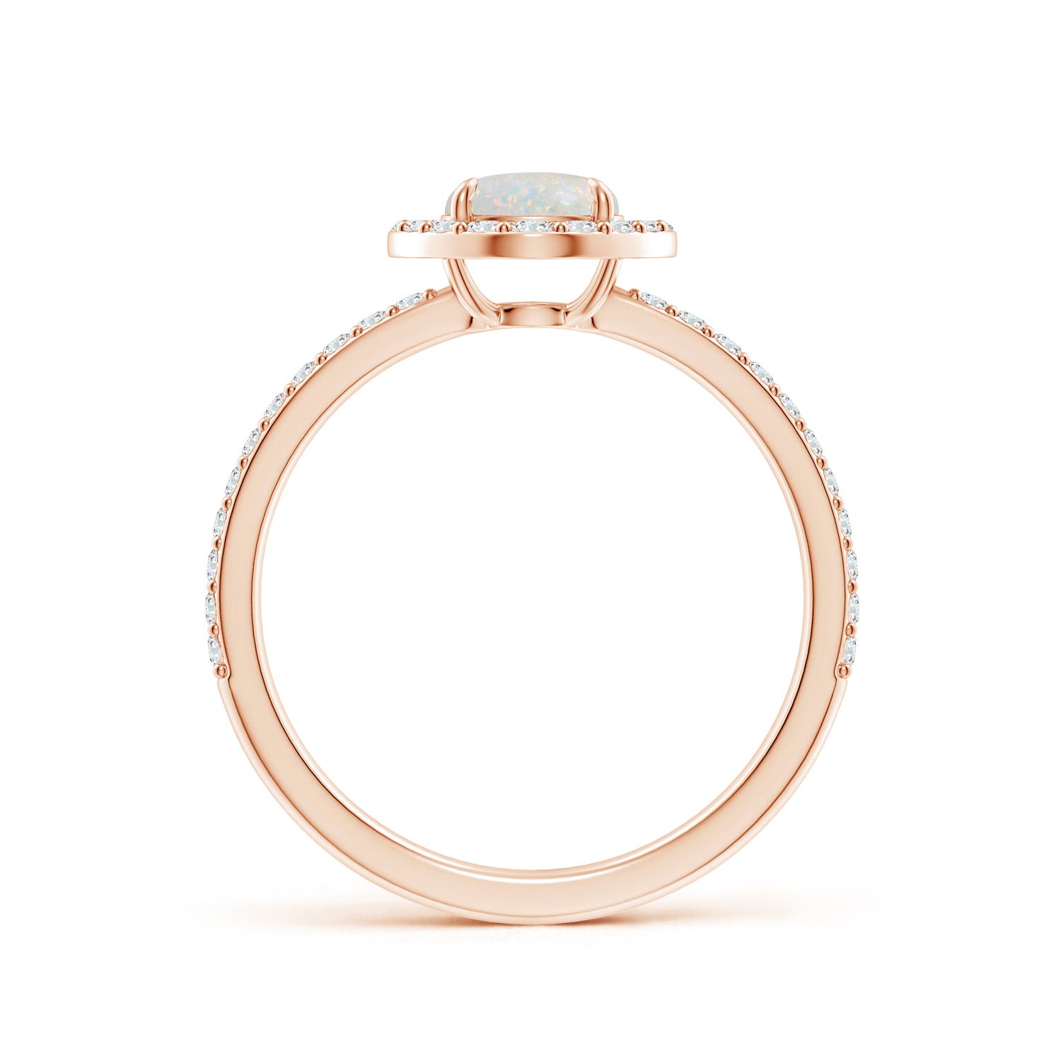 AA - Opal / 0.79 CT / 14 KT Rose Gold