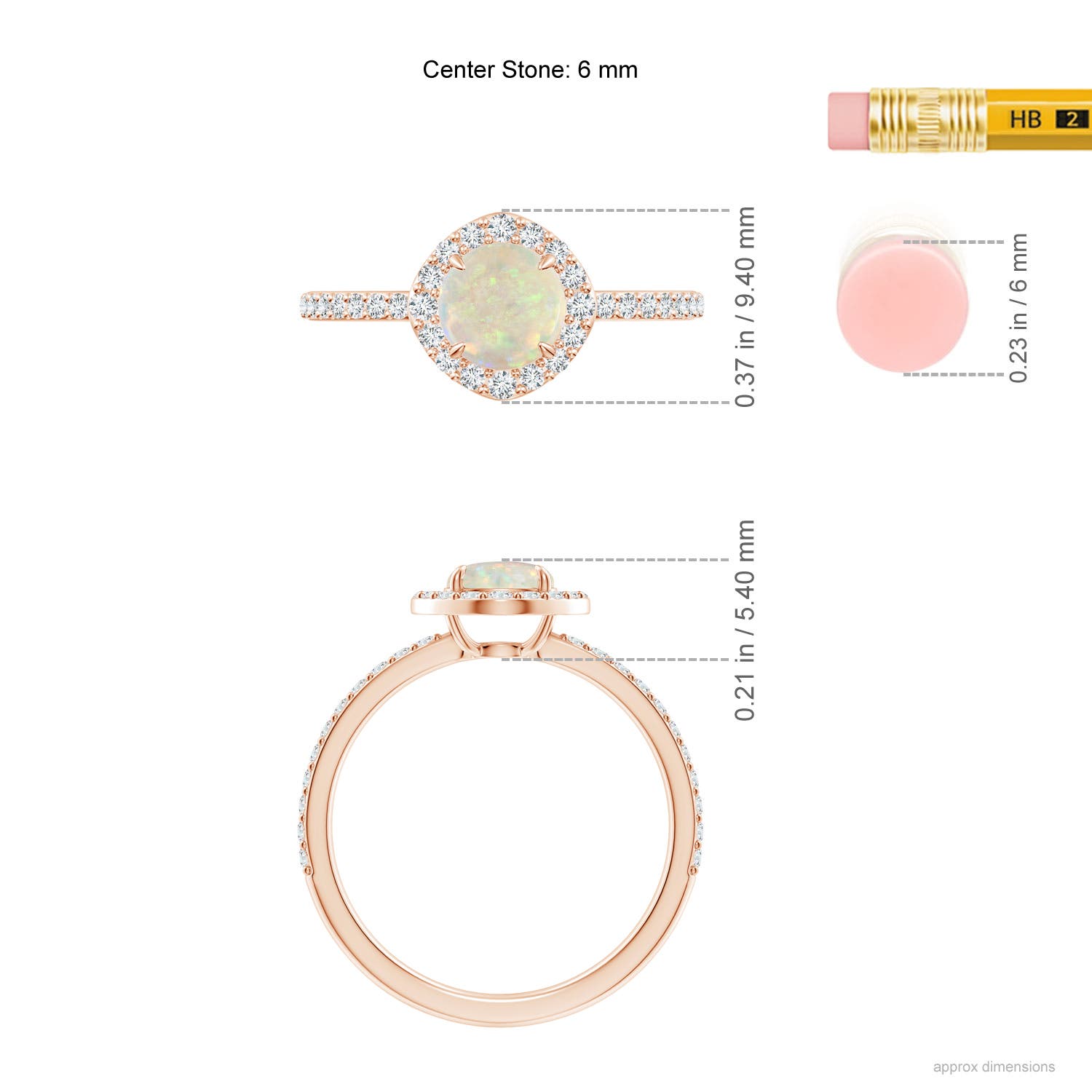 AAA - Opal / 0.79 CT / 14 KT Rose Gold