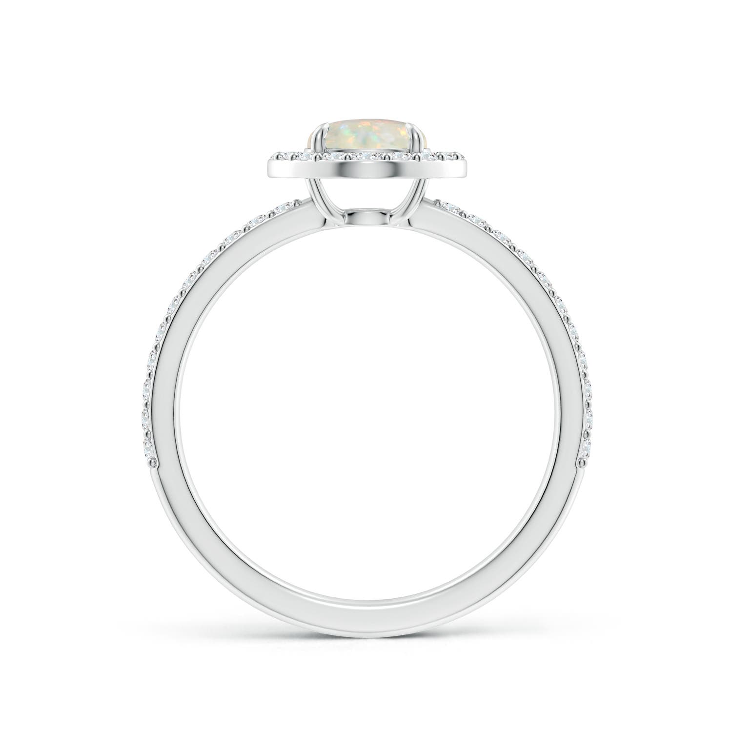 AAA - Opal / 0.79 CT / 14 KT White Gold