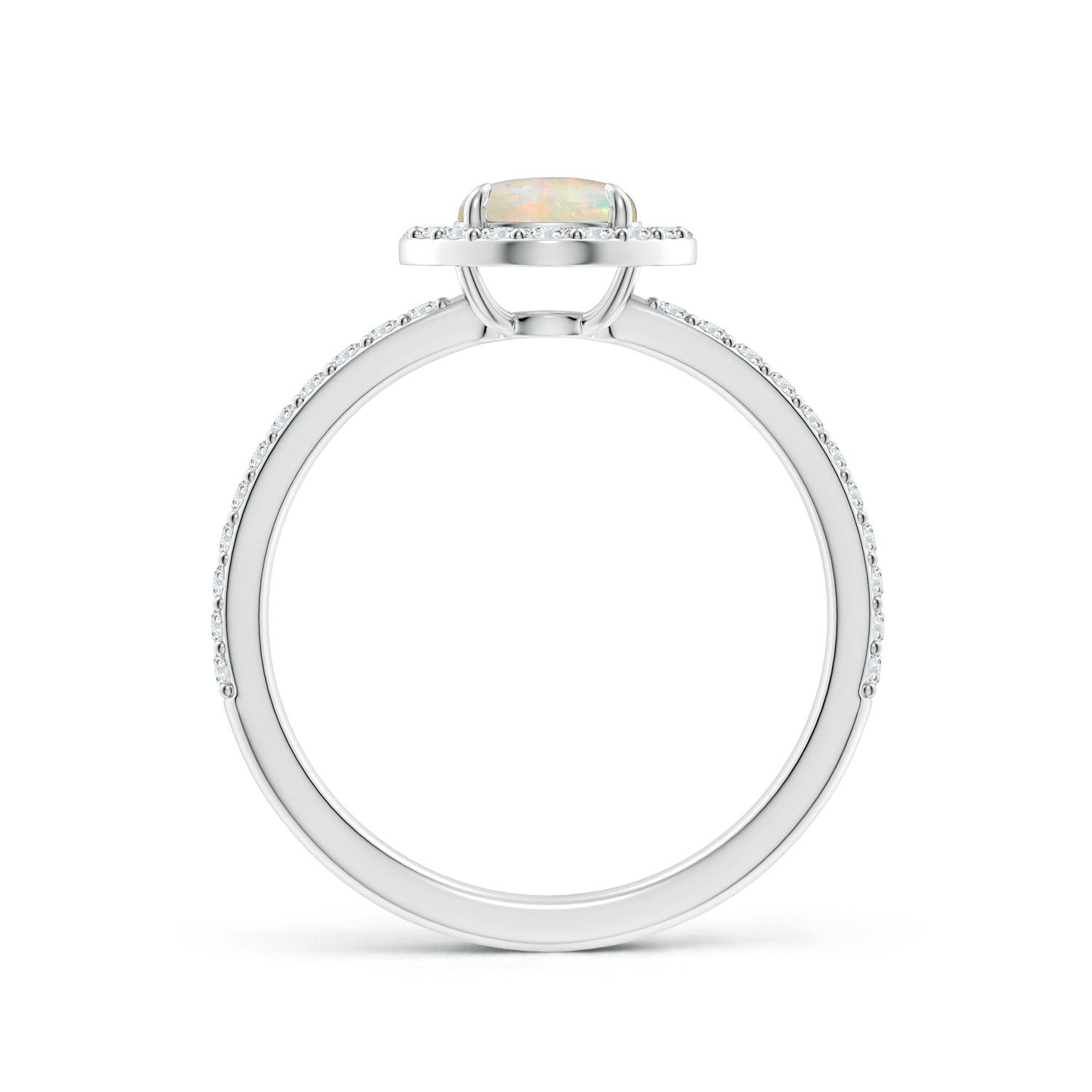 AAAA - Opal / 0.79 CT / 14 KT White Gold